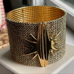 India Hicks New Star Cuff Bracelet - Gold Crystals